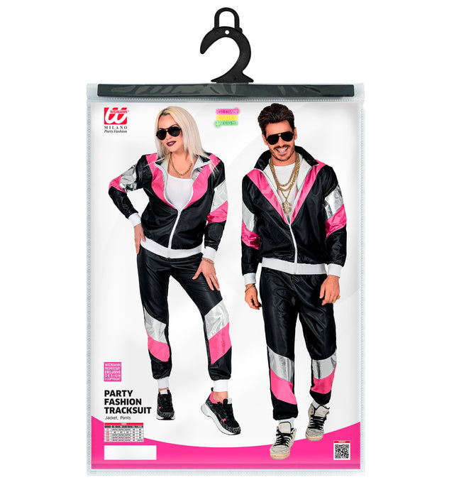 Party Trainingsanzug für Erwachsene | Schwarz Pink