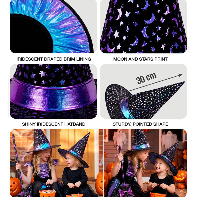 Hut Hexe Mond & Sterne für Kinder