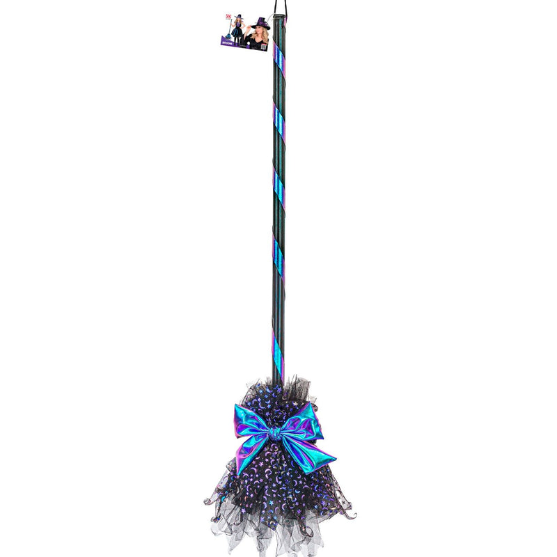 Hexenbesen - 85 cm | Blau Schwarz
