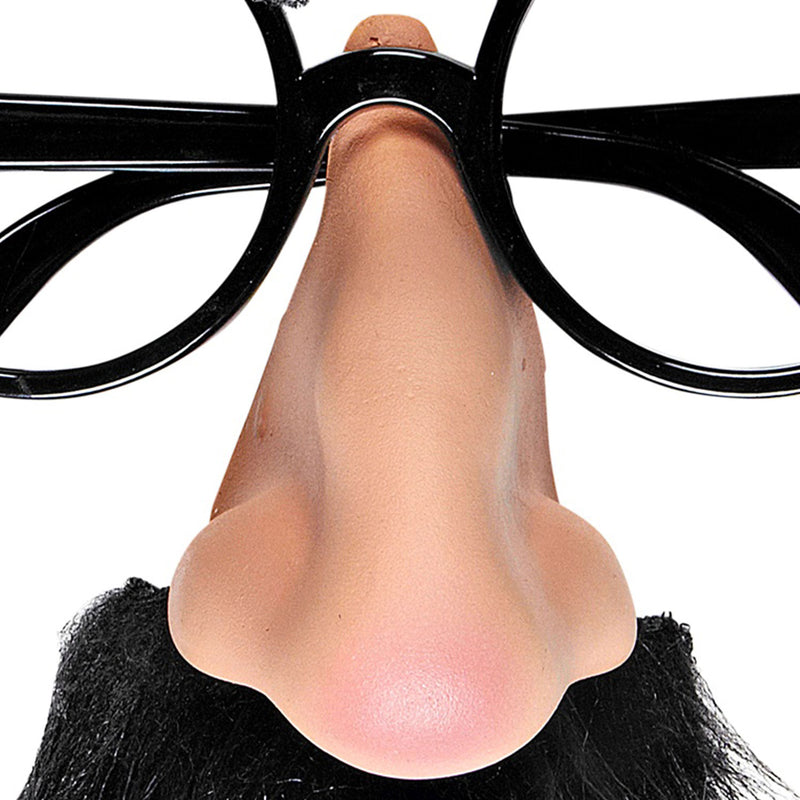 Spaßbrille mit Nase und Augenbrauen für Erwachsene | Partybrille