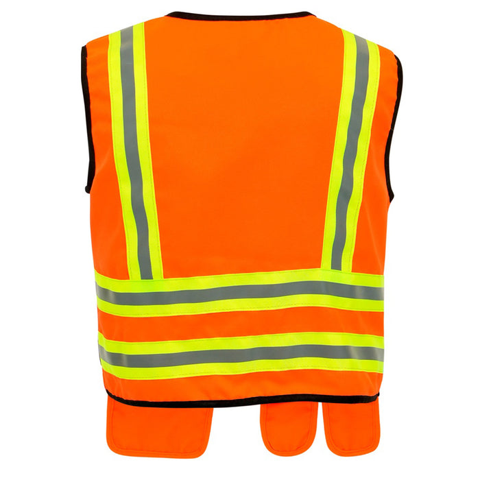 Bauarbeiter Kostüm für Kinder | Orange - Weste Helm Werkzeug