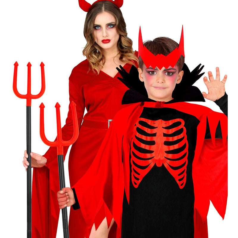 Teufels Dreizack zerlegbar | Rot Schwarz