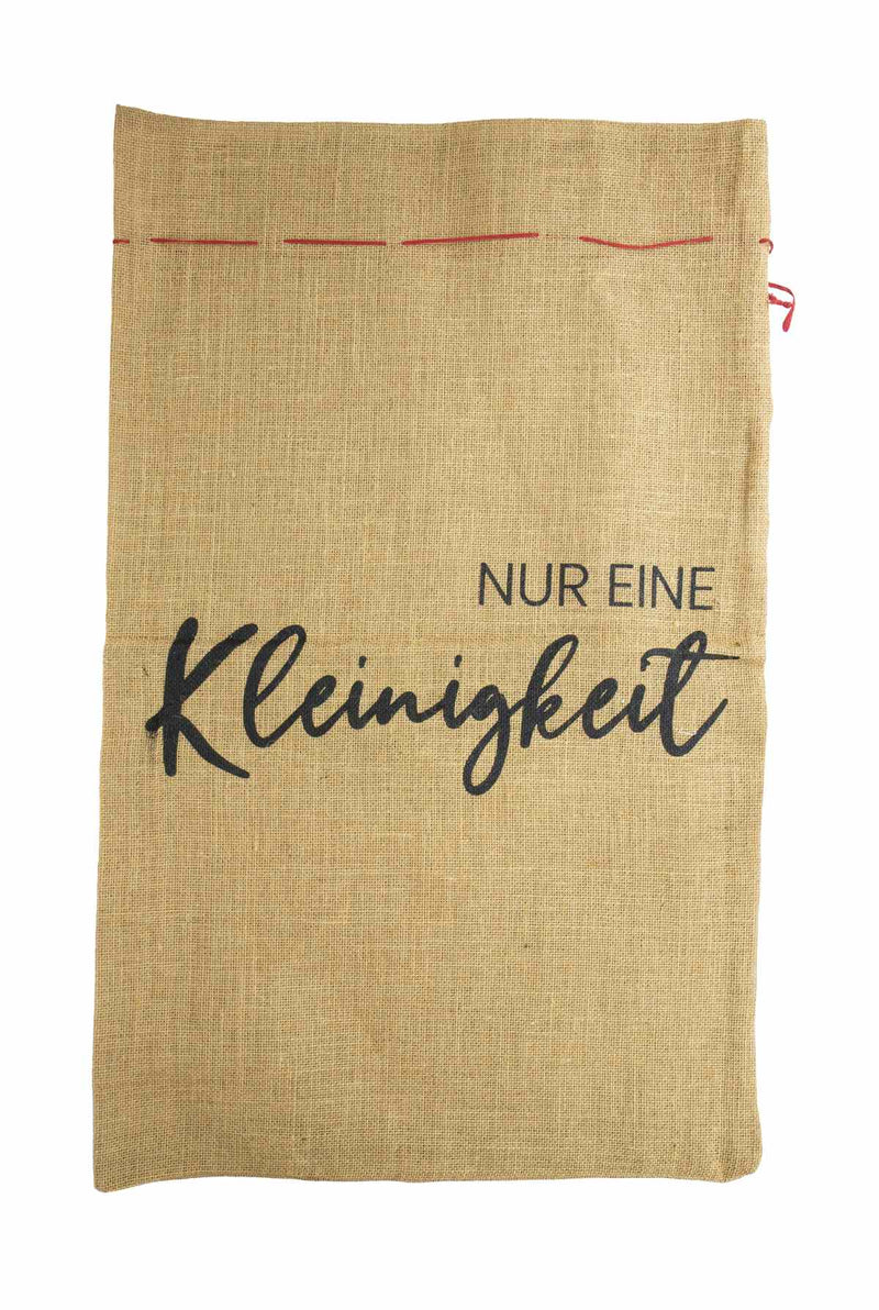 Jutesack "Nur eine Kleinigkeit" | 50x80 cm | natur | Weihnachten  12336