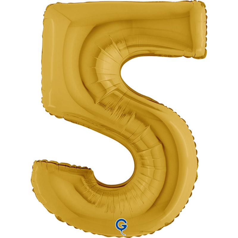 XXL Zahlen Folienballon 40"/102cm | Gold5