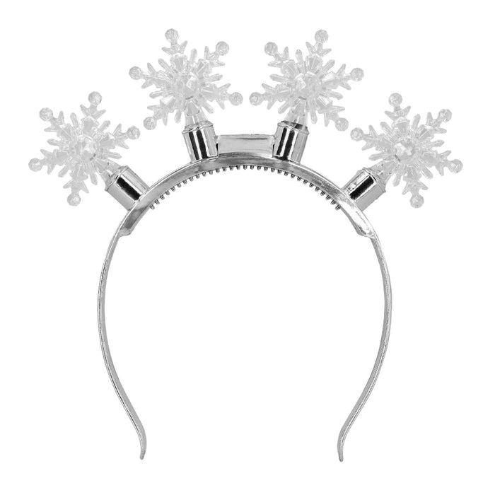 Haarreif "Snowflake" | Diadem mit LED - Silber