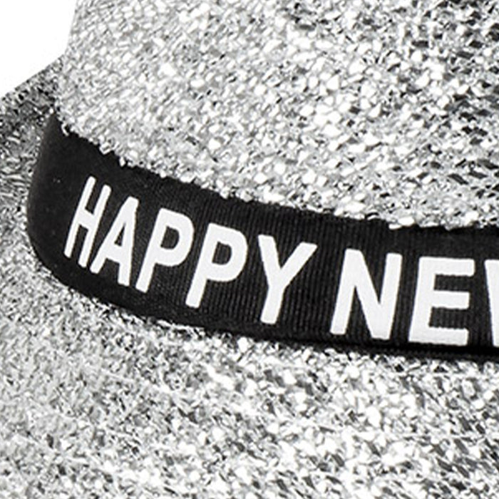 Hut Sparkling "Happy New Year" | Silber - Silvester