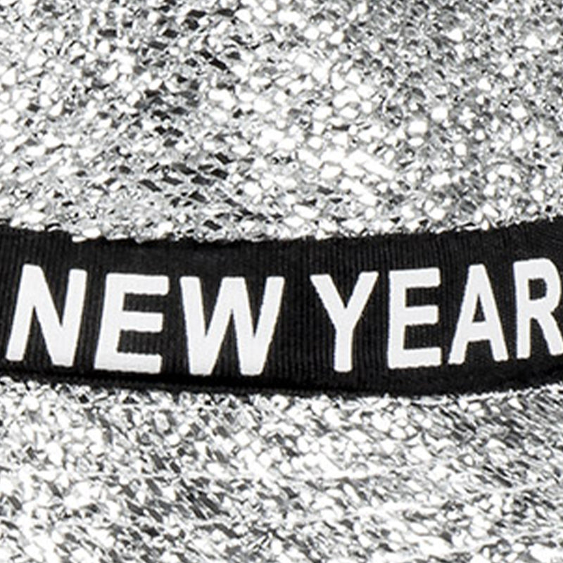 Hut Sparkling "Happy New Year" | Silber - Silvester