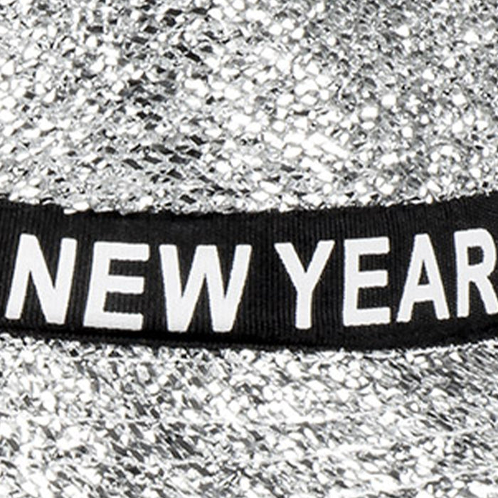 Hut Sparkling "Happy New Year" | Silber - Silvester