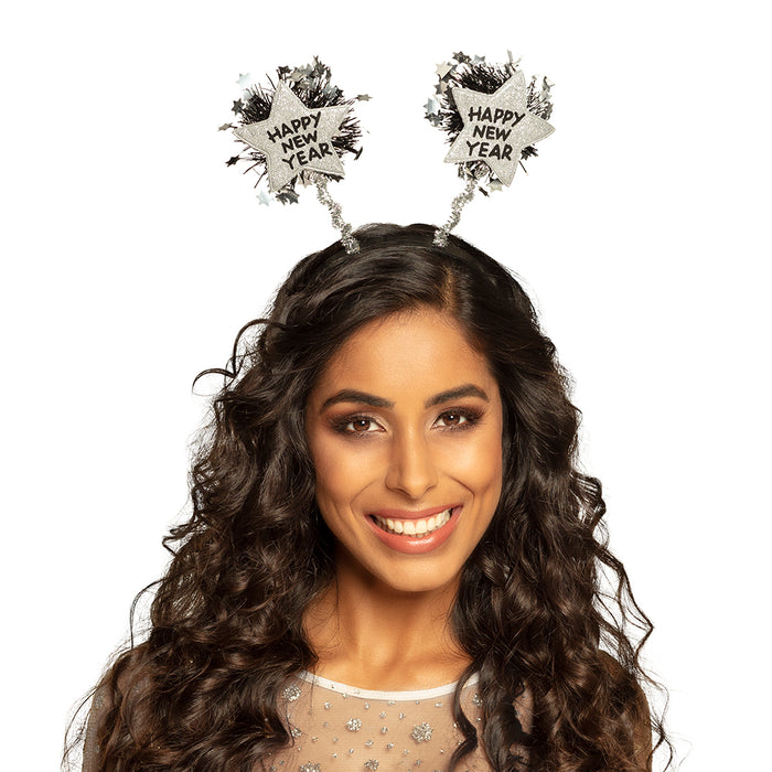 Haarreif Sparkling "Happy New Year" Farblich sortiert | 1 Stück