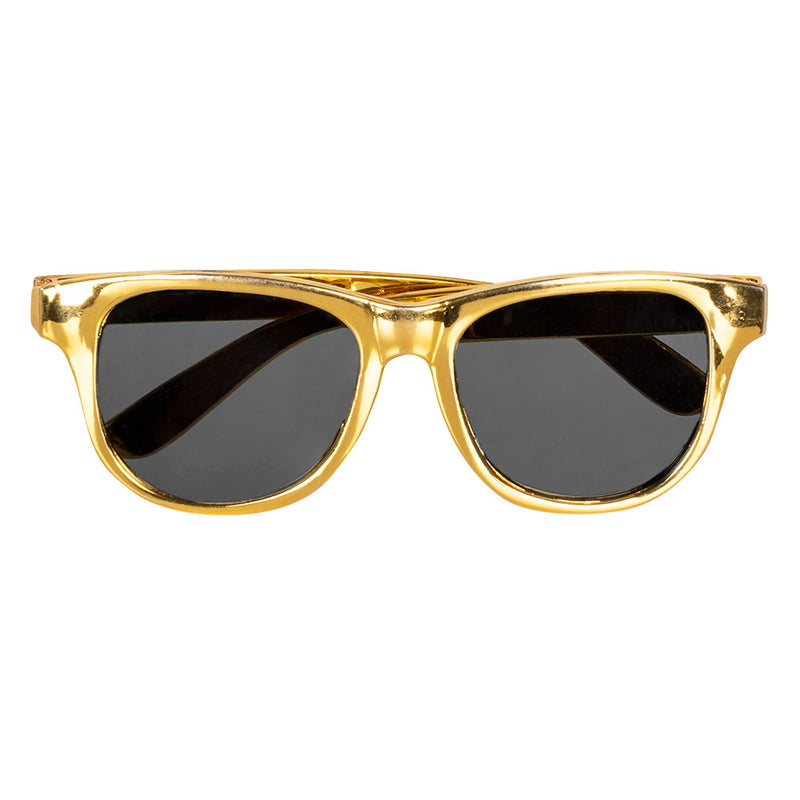 Pailletten Partyset für Erwachsene | Gold - Hosenträger, Brille und Fliege