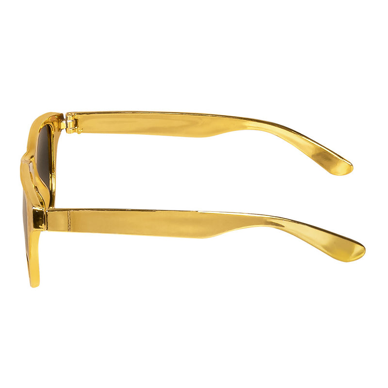Pailletten Partyset für Erwachsene | Gold - Hosenträger, Brille und Fliege