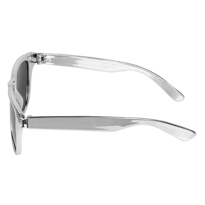 Pailletten Partyset für Erwachsene - 13486 | Silber - Hosenträger, Brille und Fliege