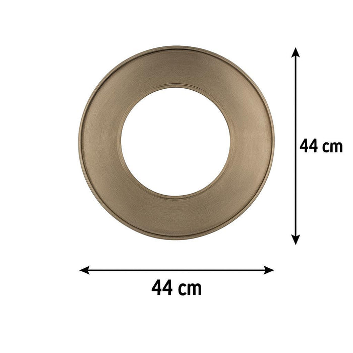 Riffelmacher Deko Tablett Ring Holz gold  44*44*2,6 cm - 13780