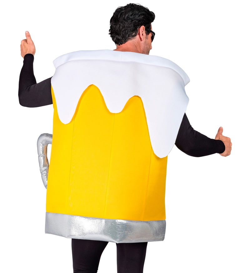Lustiges "Bierkrug" Kostüm für Erwachsene | Gelb
