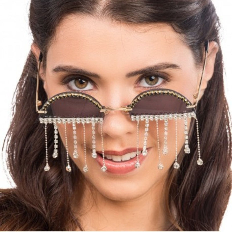 Brille mit Strass  | Festival-Brille