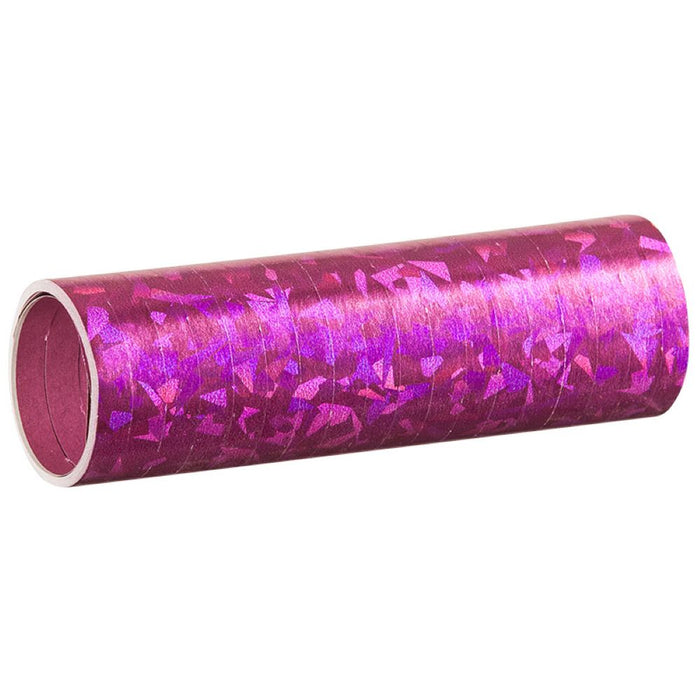 Luftschlangen "Holografisch" 4m / 1 Rolle | Pink