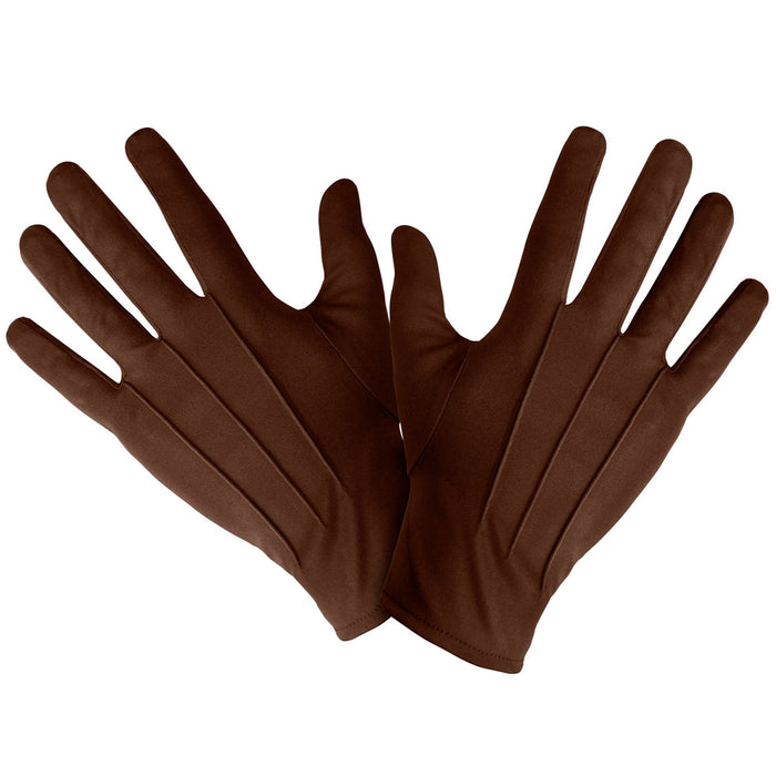 Kurze Handschuhe "L.A." zum Kostüm 31 cm | Braun