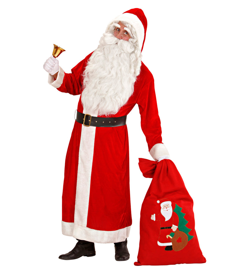 Kostüm Weihnachtsmann Samt (Mantel, Gürtel) Gr.XXL