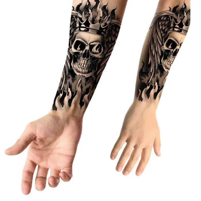 Halloween Tattoo Totenkopf | 14 x 30 cm