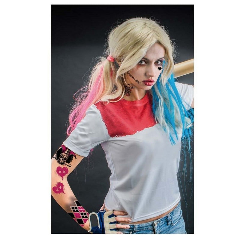 Halloween Tattoos "Harlekin" | 30 x 14 cm