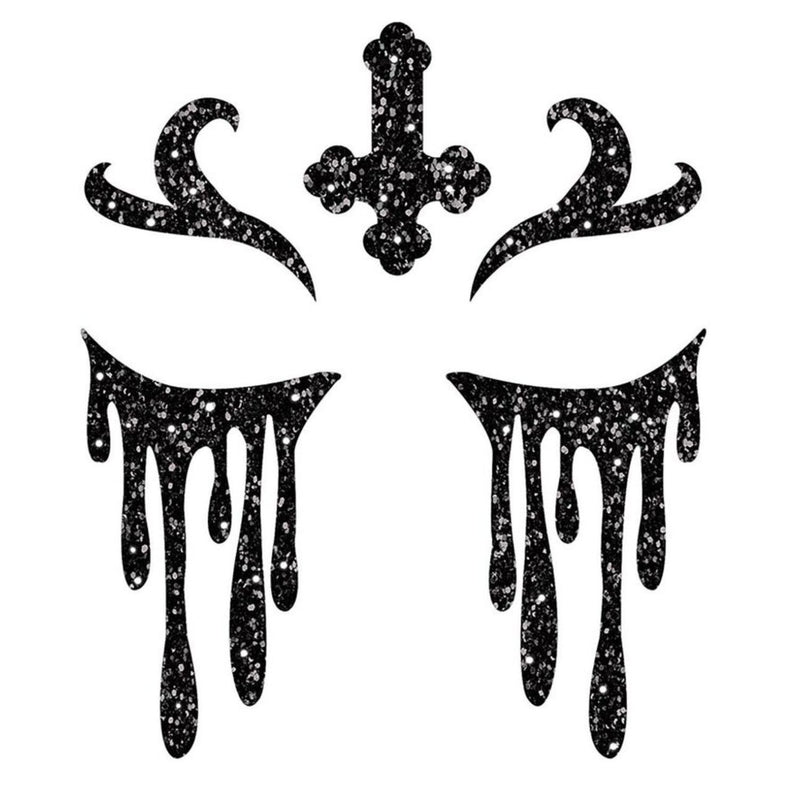 Face Art Glitzer Tattoo Sticker 20x20cm "Nonne"