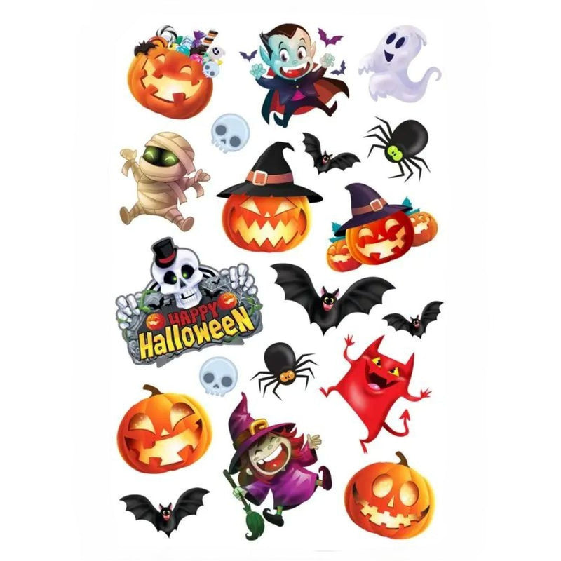 Halloween Tattoos "Kürbisse & Geister" | 1 Bogen