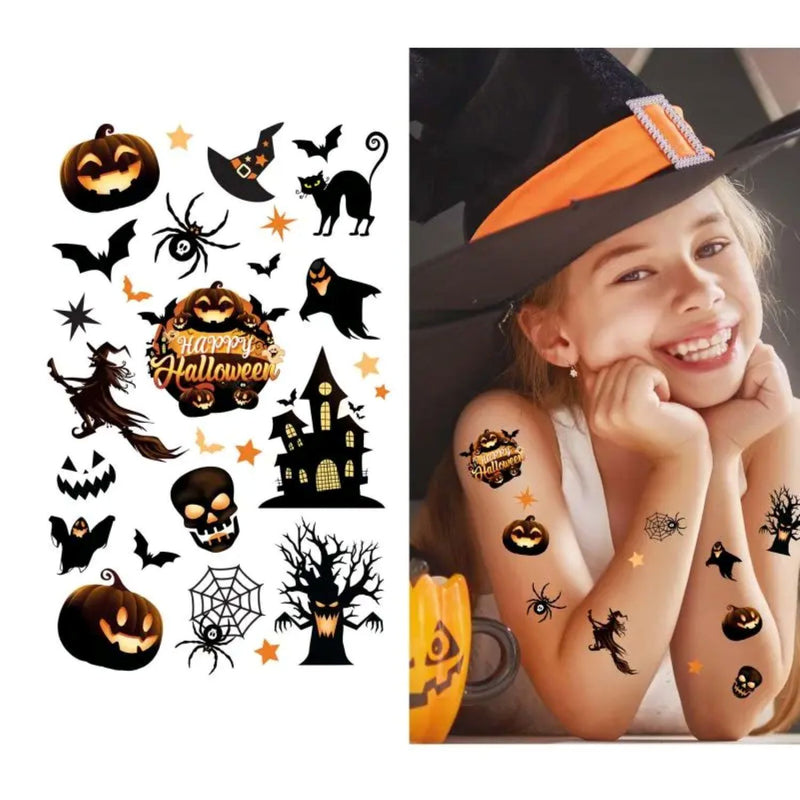 Halloween Tattoos "Happy Monster" | 1 Bogen
