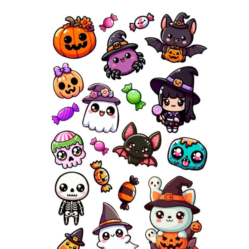 Halloween Tattoos "Kleine Monster" | 1 Bogen