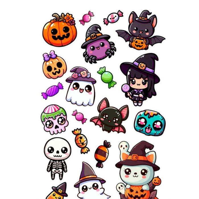 Halloween Tattoos "Kleine Monster" | 1 Bogen