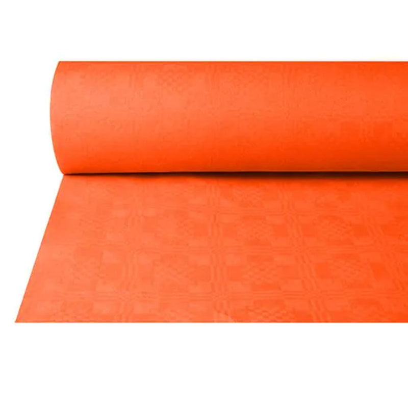 Tischdecke Papier Damastprägung 50x1m | Terracotta