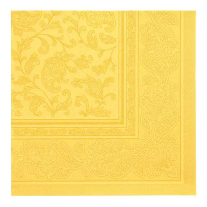 Servietten RC "Ornaments" 40x40cm/20Stk. | Gelb