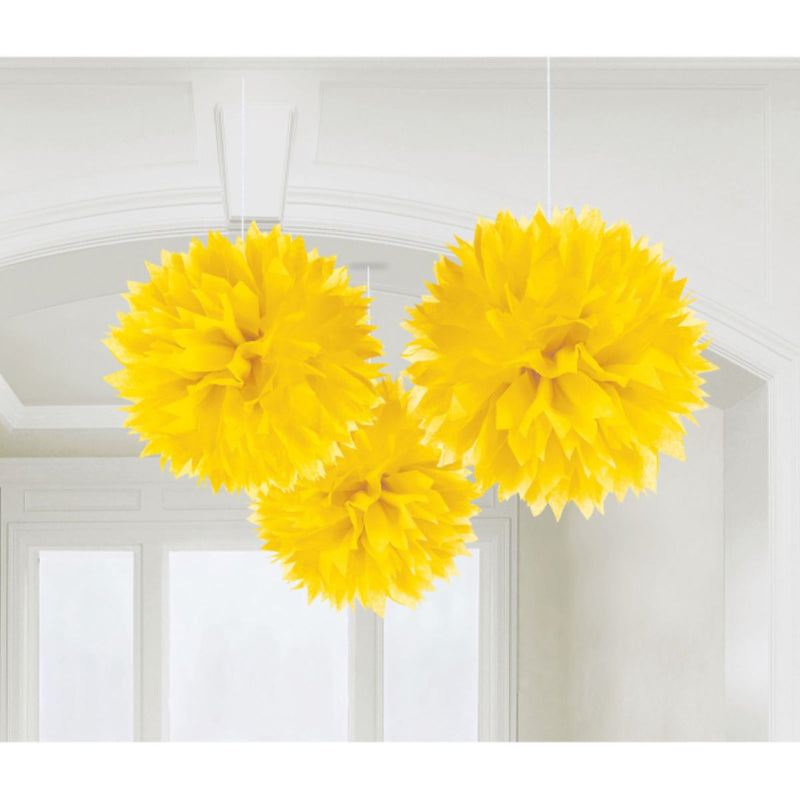 Wabenball Fluffy 40cm/3St. Gelb