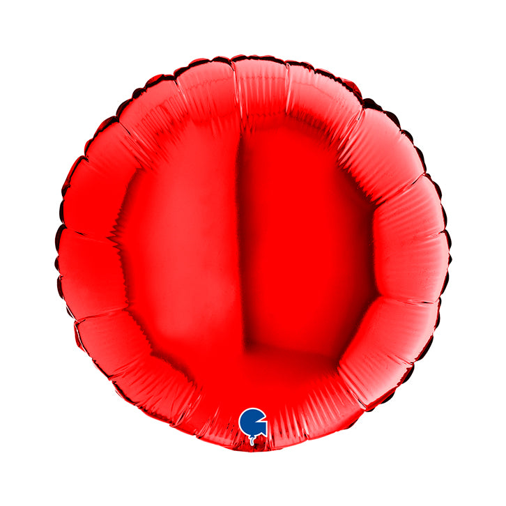 18"/Ø46cm Folienballon Uni |  Rot