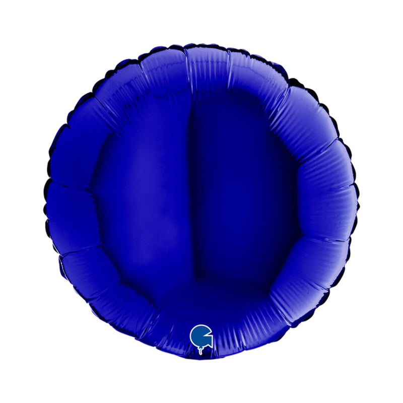 18"/Ø46cm Folienballon Uni |  Royalblau