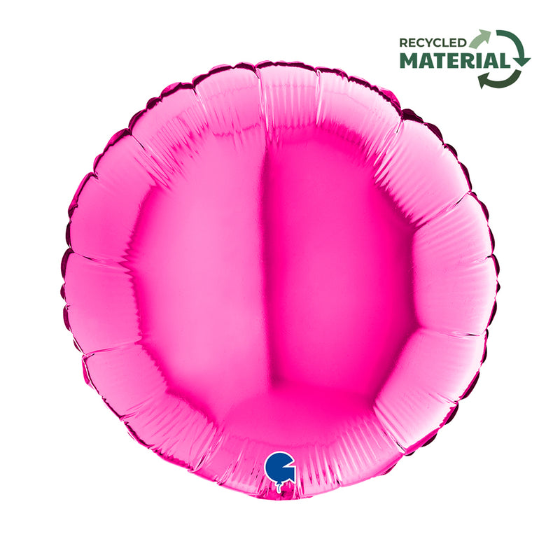 18"/Ø46cm Folienballon Uni |  Pink
