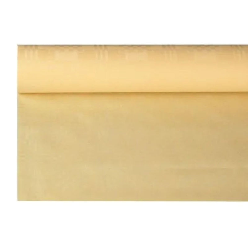 Tischdecke Papier Damastprägung 8x1,2m | Creme