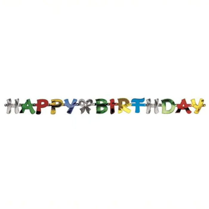 Buchstabengirlande Happy Birthday 1,4 m | Multicolor