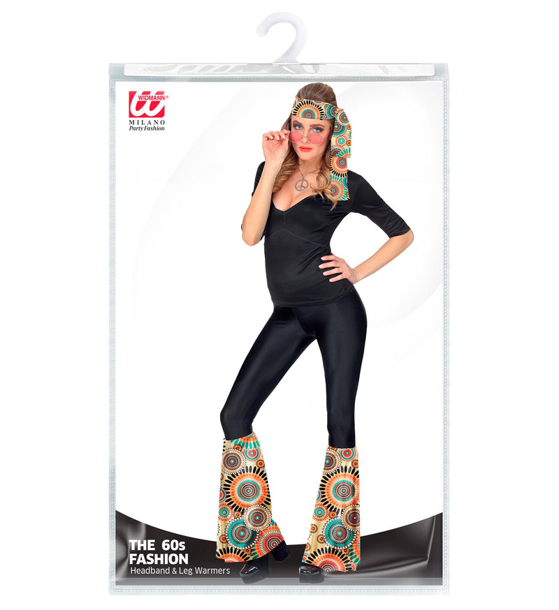 60er Jahre Set Stirnband & Stulpen "Vintage" 18763 | Mehrfarbig