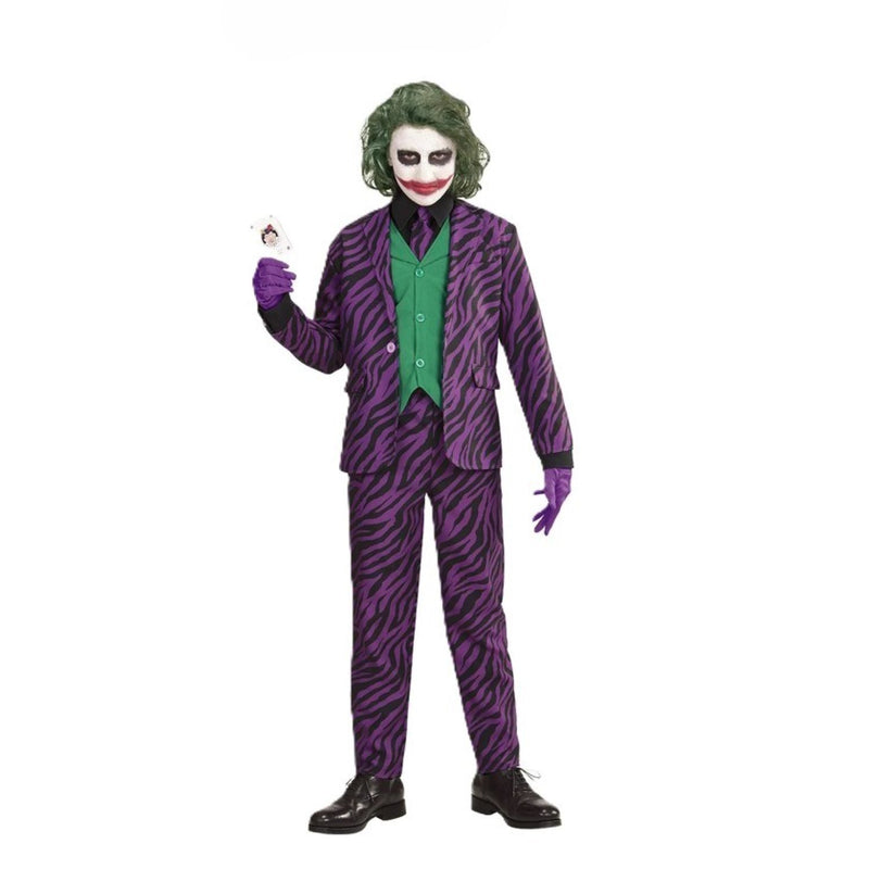 Halloween Kostüm "Evil Clown" für Jungen | Jacke, Weste, Hose und Krawatte