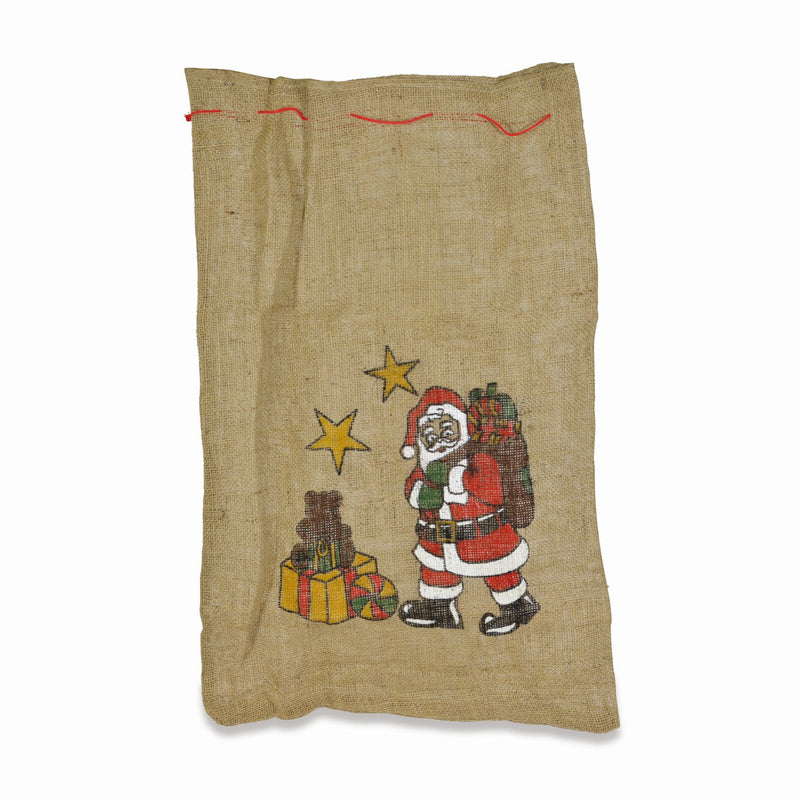 Riffelmacher Nikolaus Jutesack 80 x 50 cm  "Weihnachtsmann" 19411 | Natur