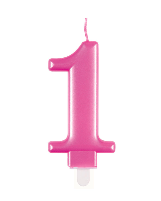 Kerzenzahl Pink #1