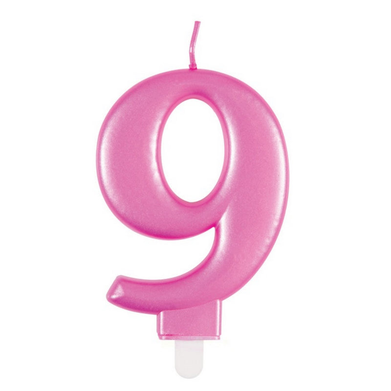Kerzenzahl Pink #9