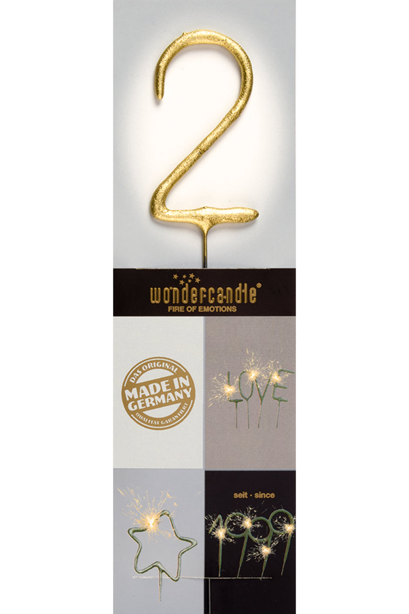Wunderk. Zahl Classic  2  6,5cm 35s | Gold