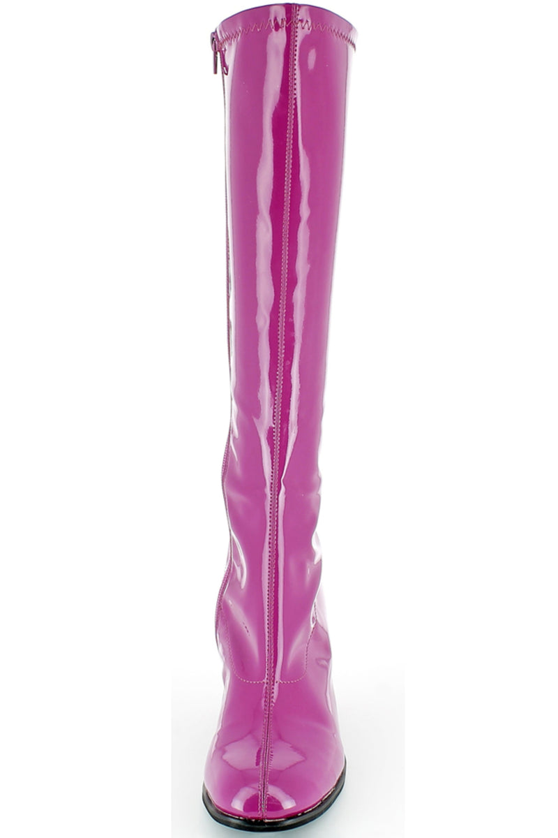 Gogo Damen Lackstiefel normale Schaftweite - Beere