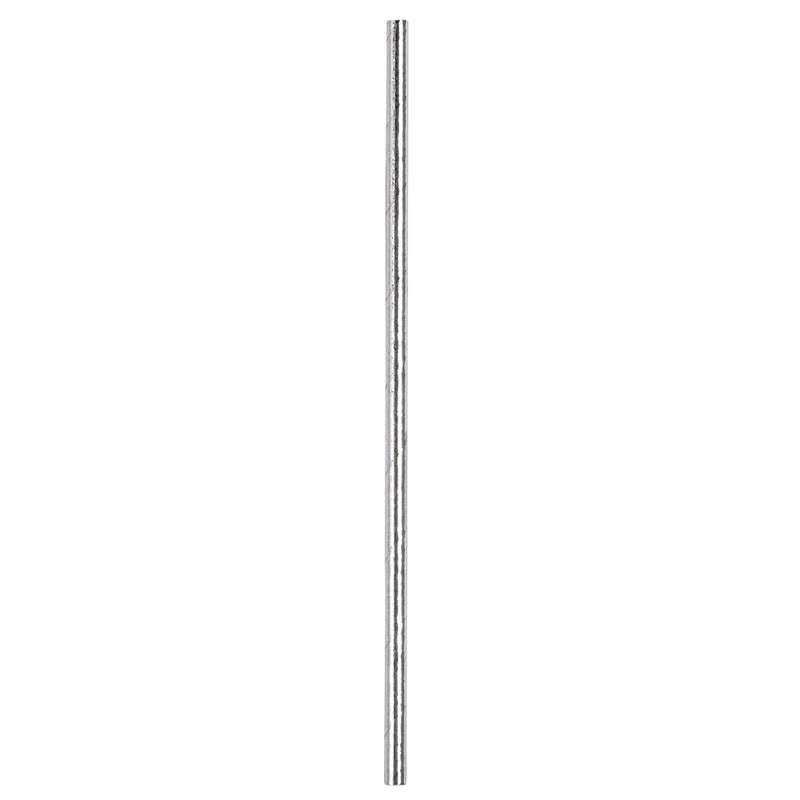Papierstrohhalme 20 Trinkhalme - 20 cm | Silber