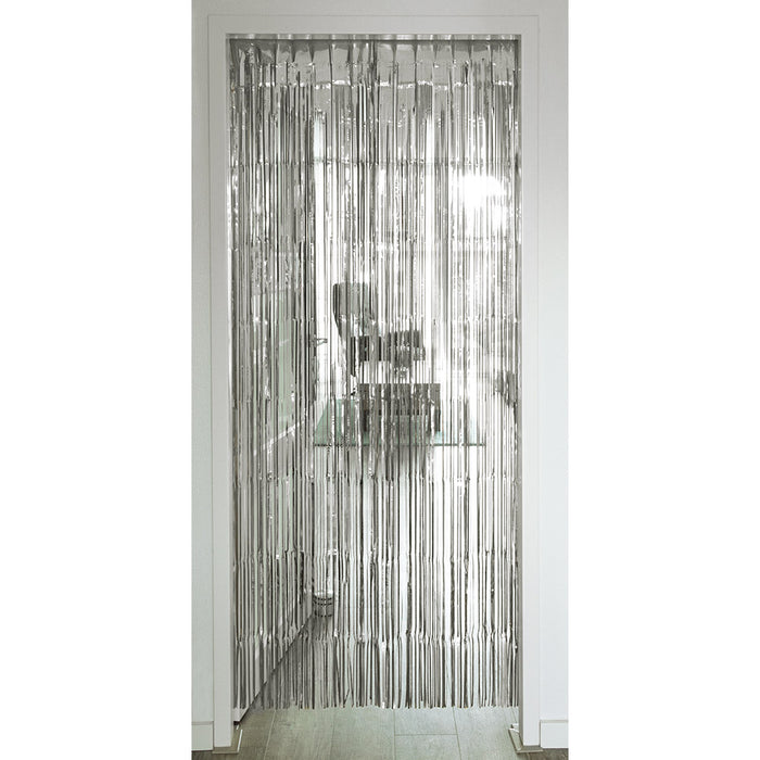 Türvorhang "Metallic" 200 x 100 cm | Silber