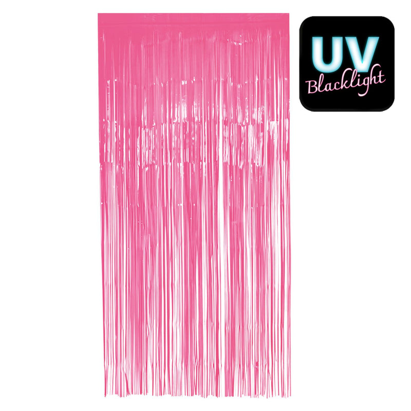 Folienvorhang 100 x 200 cm | Neon Pink UV