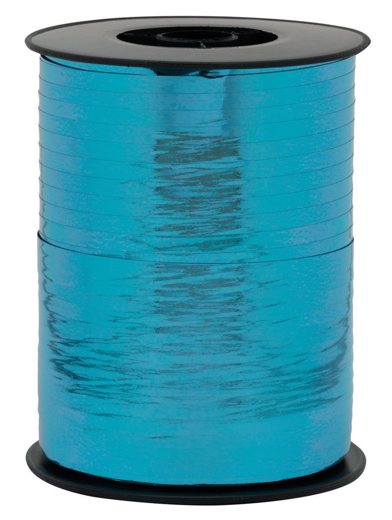 Geschenkband Polyband  10mm/250m Metallic Aqua