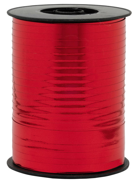 Geschenkband Polyband 10mm/250m Metallic  Rot