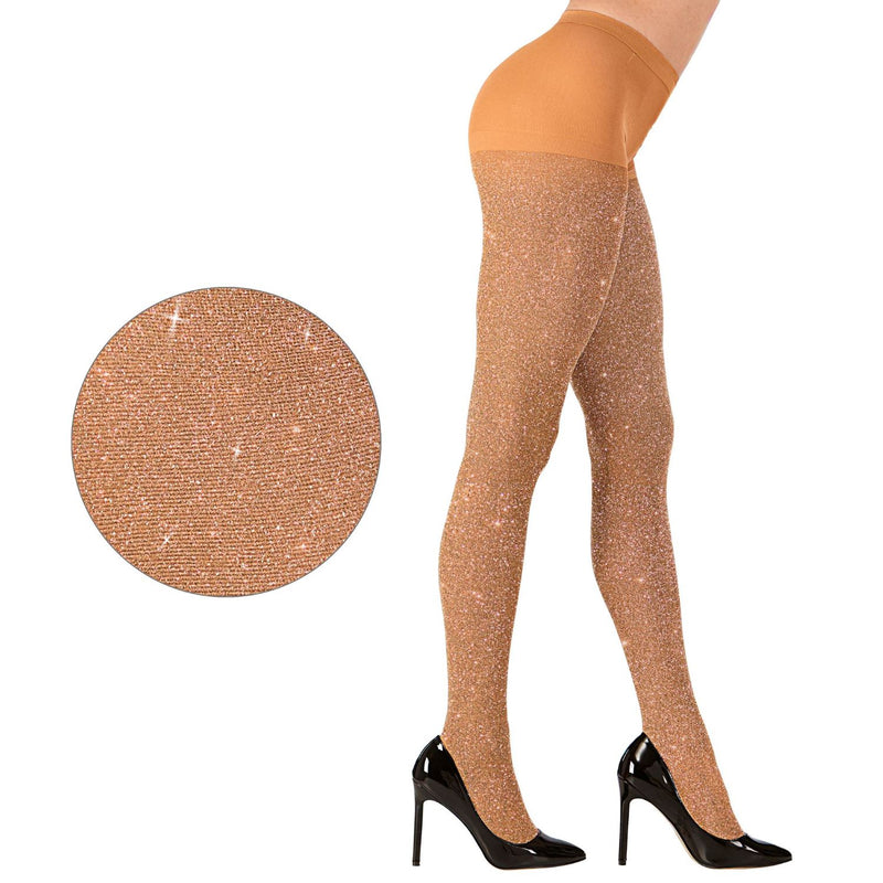 Strumpfhose nude mit Glitter, Gr. XL